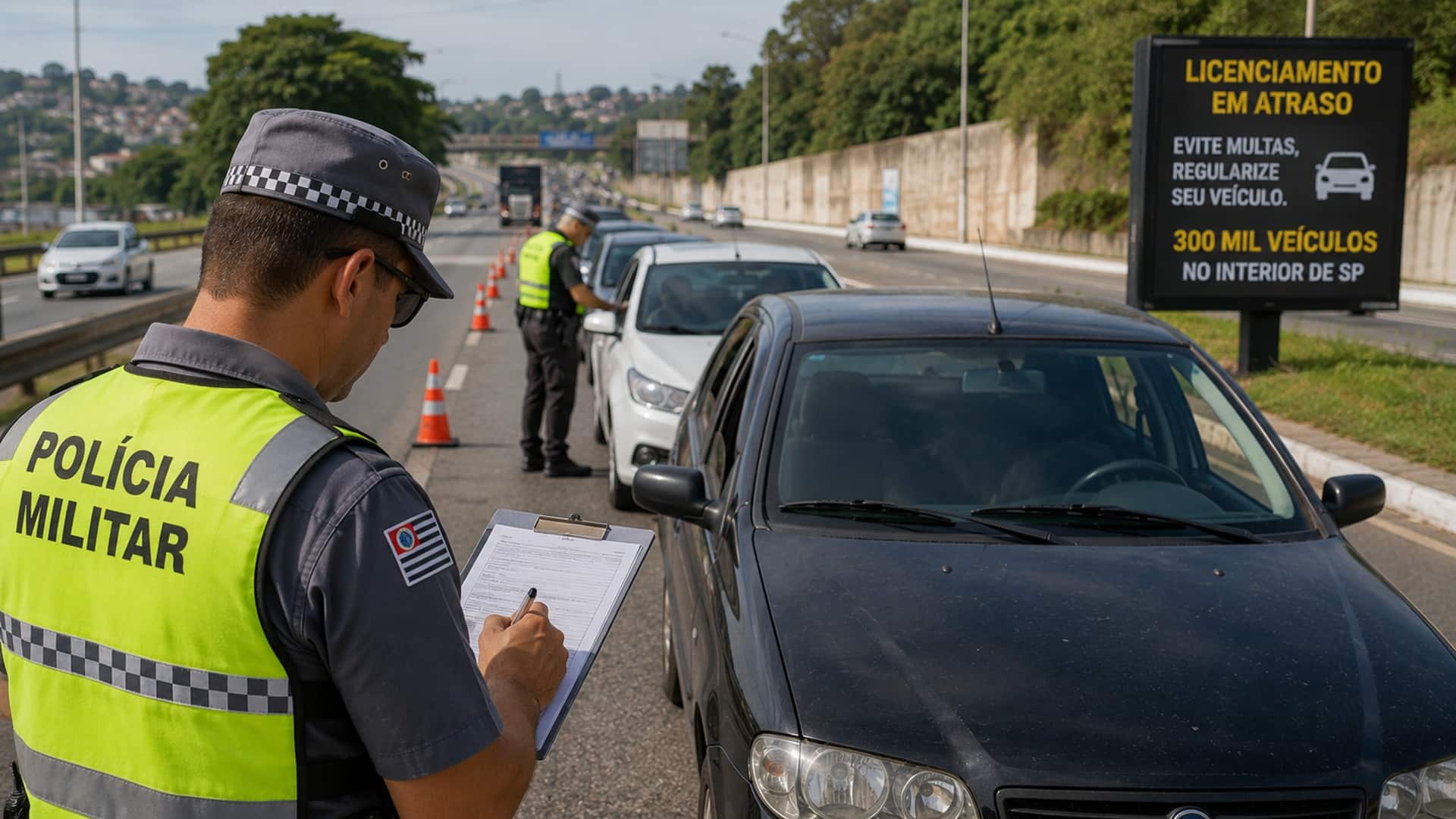 Interior de São Paulo registra 300 mil veículos com licenciamento em atraso