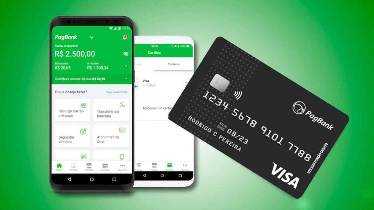 As duas opções de cartão de crédito do PagBank para pessoas negativadas