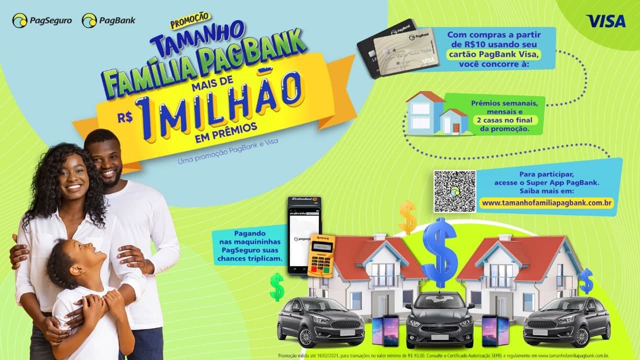 PagBank lança promoção com mais de R$ 1 milhão em prêmios
