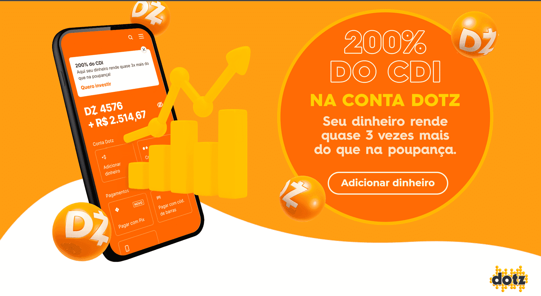 Dotz: mais uma conta digital rendendo 200% do CDI