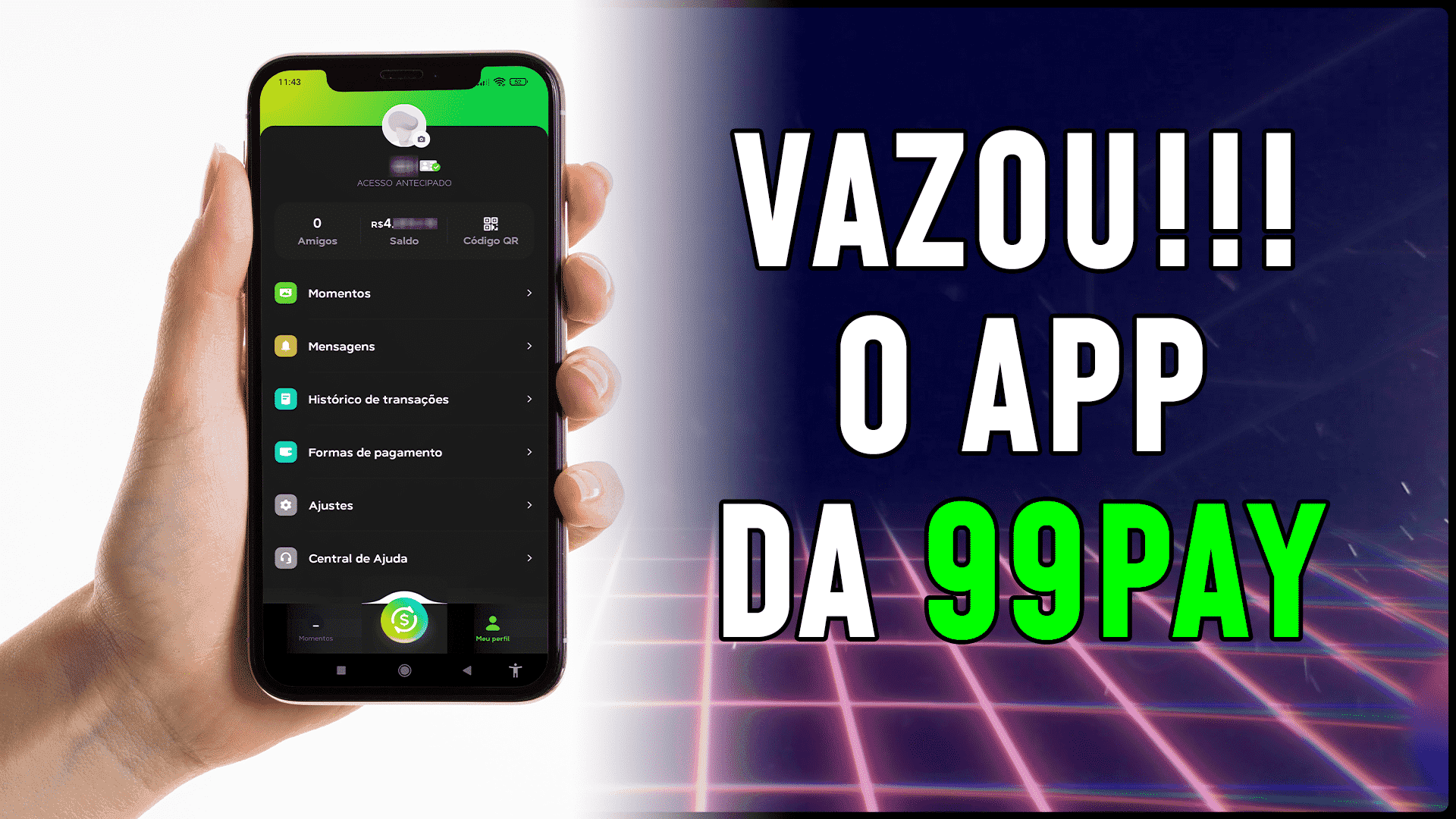99pay tem imagens vazadas de como será o novo aplicativo