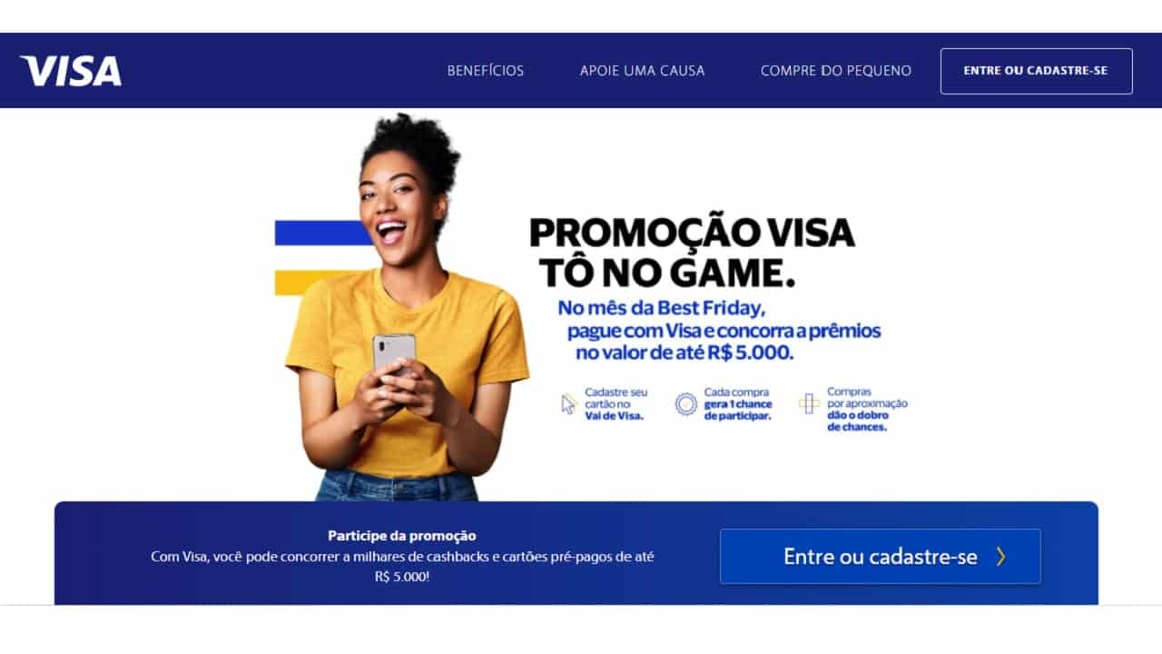 Promoção da Visa sorteia prêmios de até R$ 5 mil; veja como participar