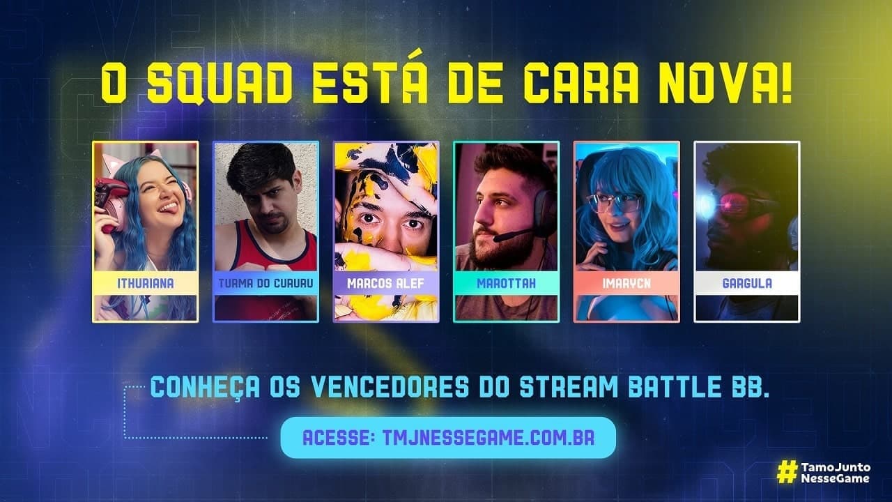 Vencedores do concurso de streamers entram para o Squad BB ao lado de Gaules e Pimpimenta