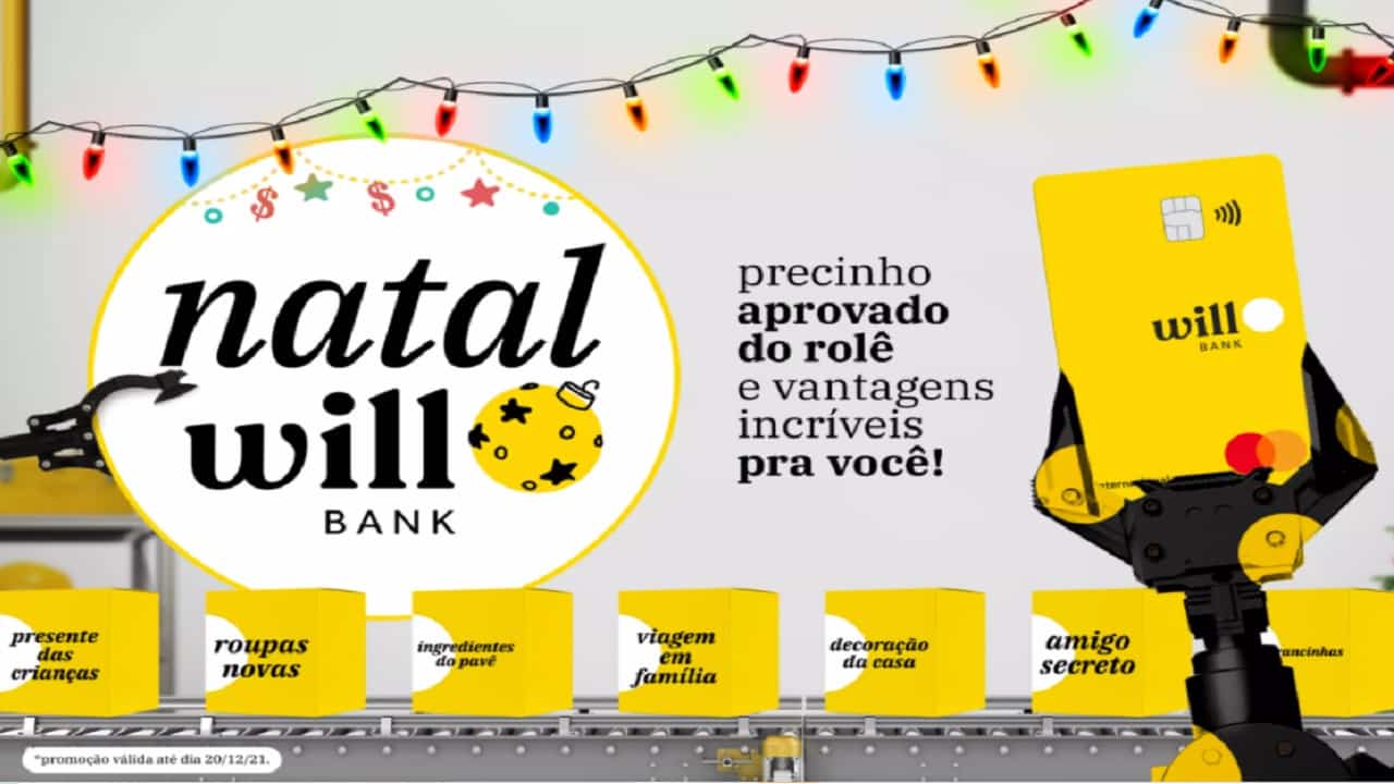 Natal Will Bank tem cupons exclusivos e cashback em diversas lojas