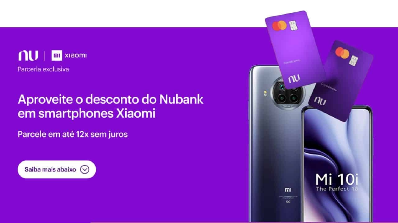 Nubank e Xiaomi: loja tem preços especiais para pagar com cartão roxinho