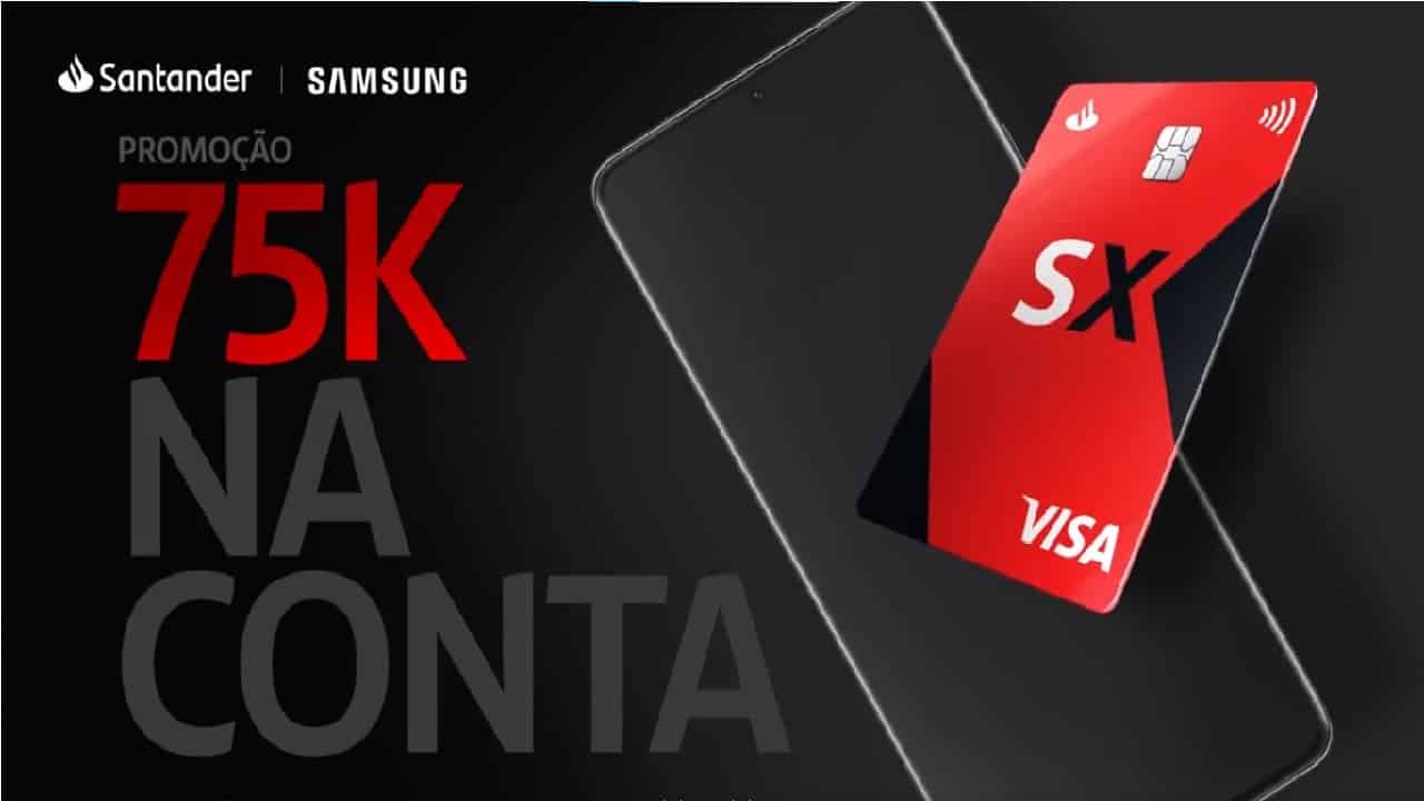 Santander SX Visa Gold: concorra a R$ 75 mil e mais 10 prêmios de R$ 15 mil
