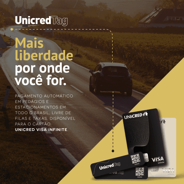 Unicred lança TAG para estacionamentos e pedágios