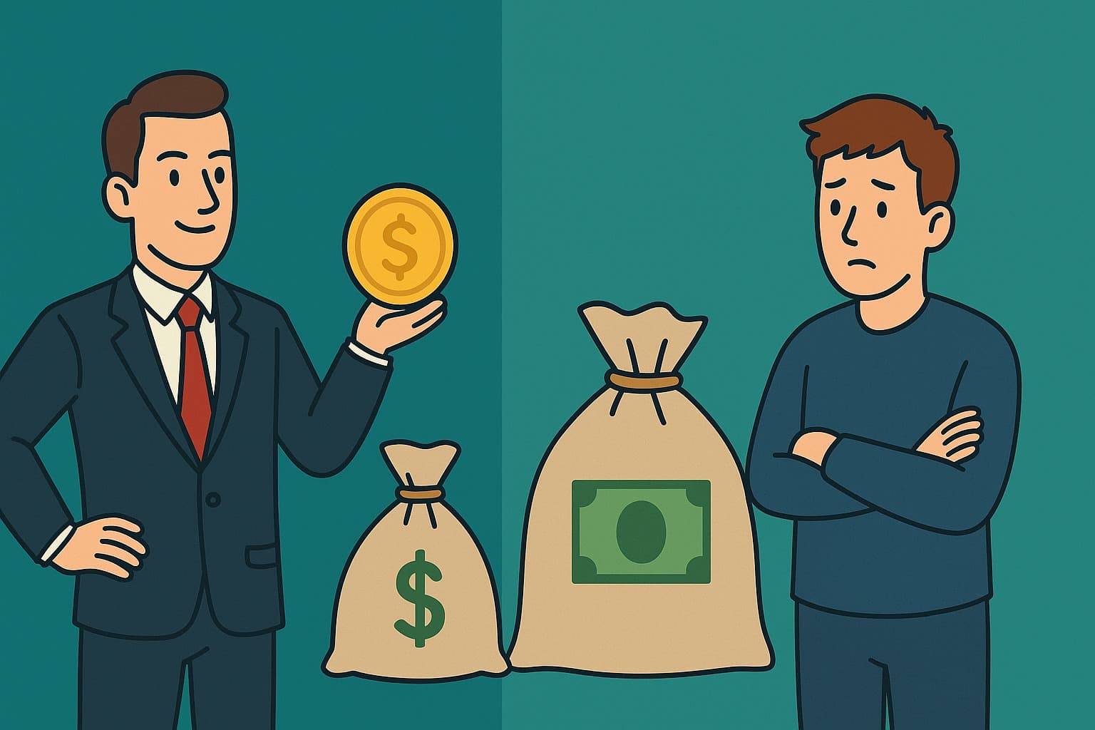 Diferenças entre ricos e classe média vão muito além do saldo bancário, entenda