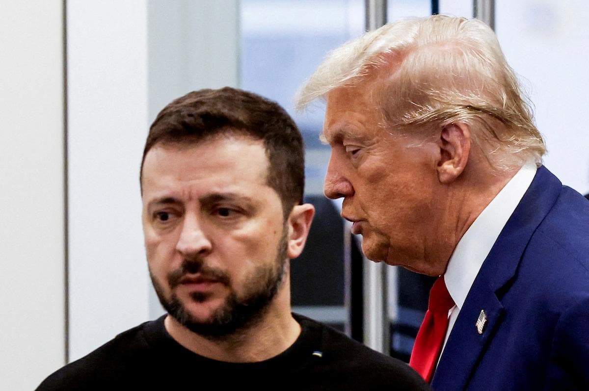 Zelensky e sua tropa de líderes europeus seguem movimentos de Trump
