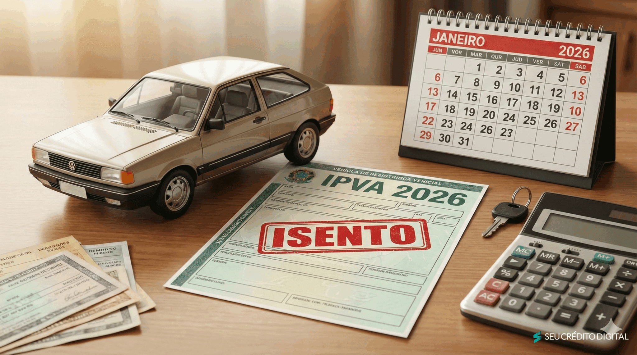 Isenção do IPVA para carros antigos começa em 2026; confira exceções