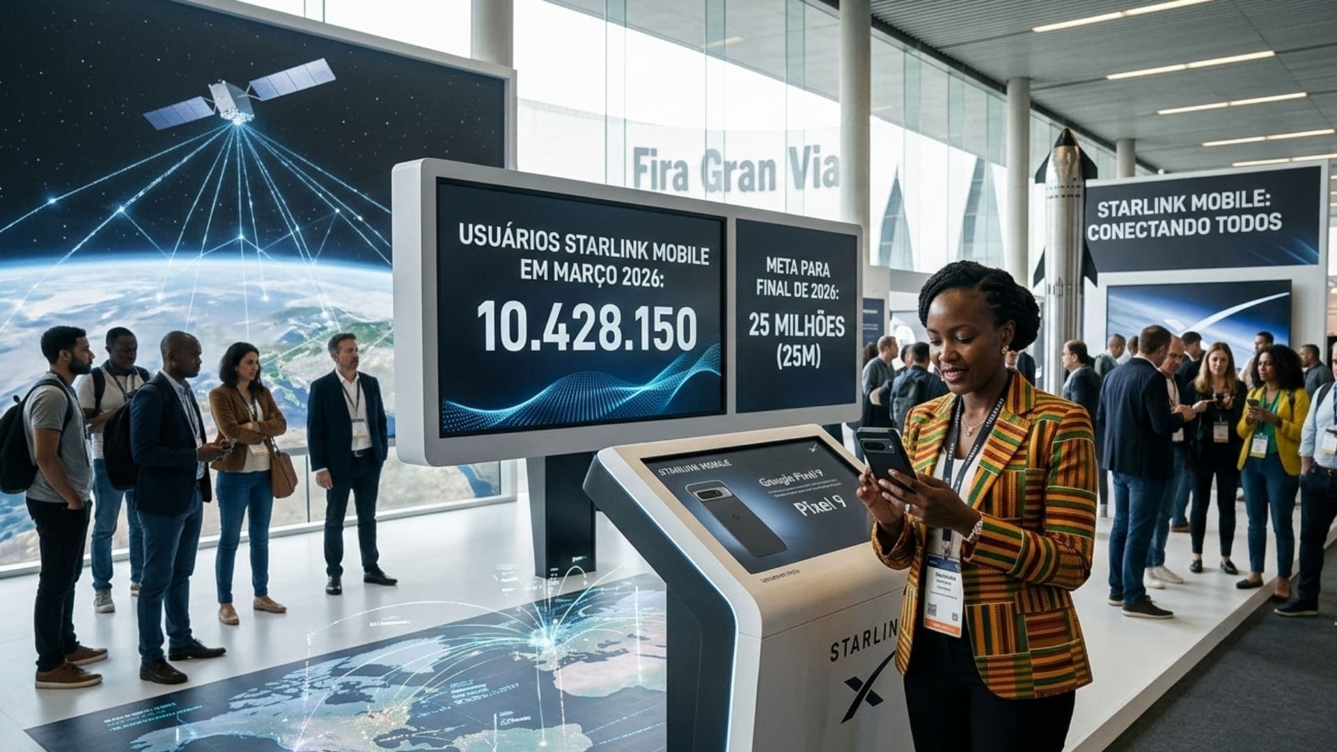 Starlink Mobile pode conectar 25 milhões de usuários até o final de 2026