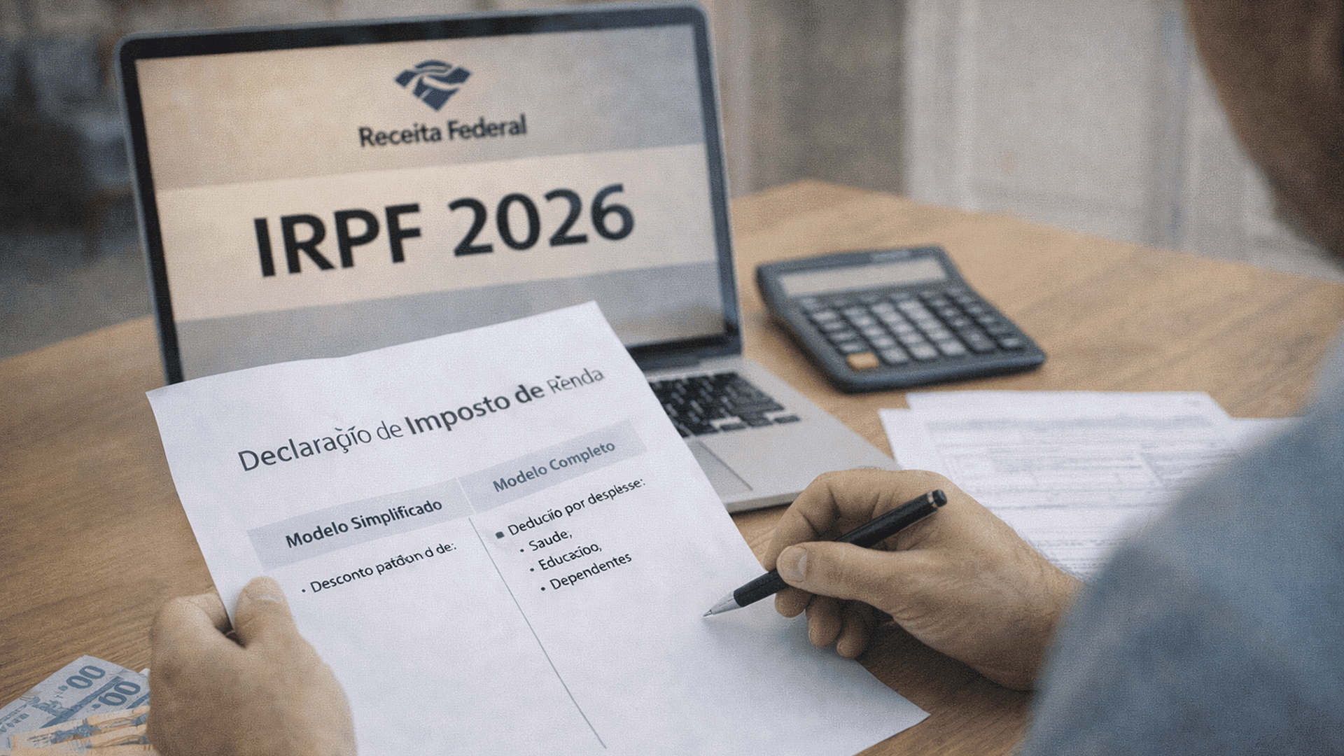 IRPF 2026: simplificada ou completa? Veja qual opção faz você pagar menos