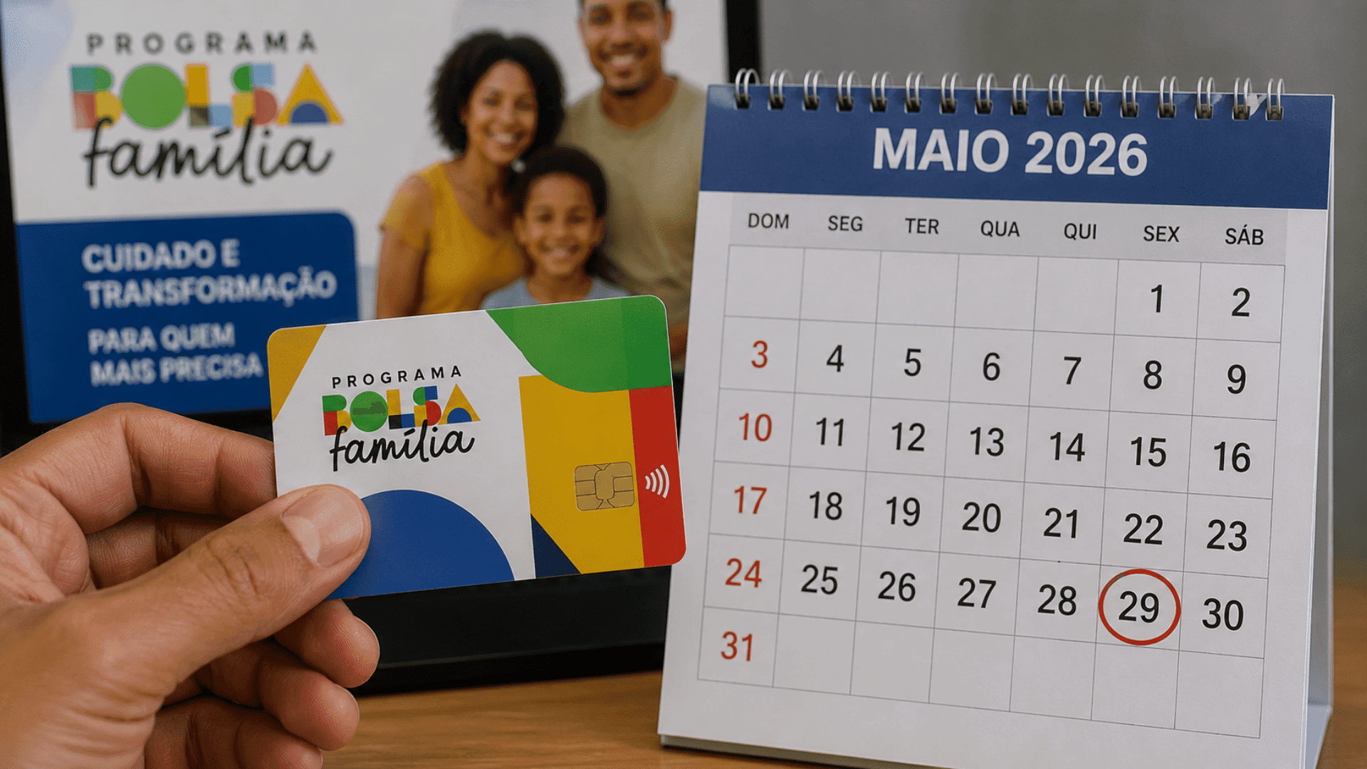 Bolsa Família de maio será pago até o dia 29