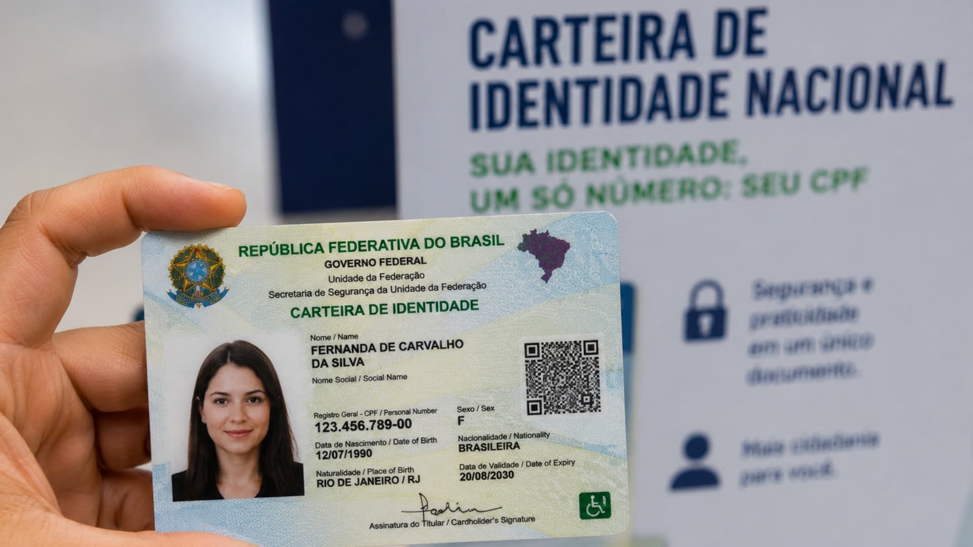 Documento com CPF único substitui o RG gradualmente