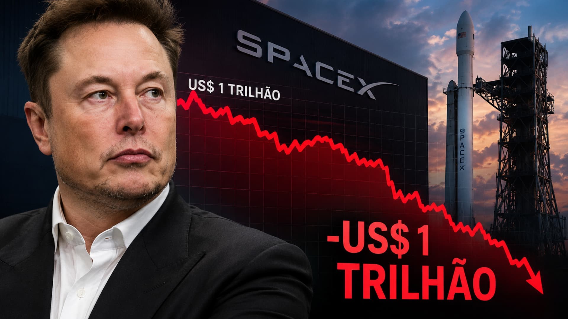 Elon Musk deixa clube dos trilionários após forte queda da SpaceX