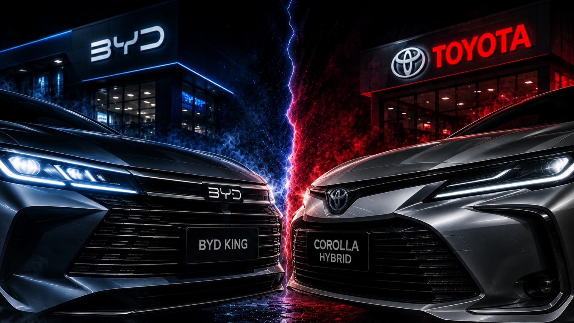 BYD King e Corolla Hybrid frente a frente; compare os pontos fortes