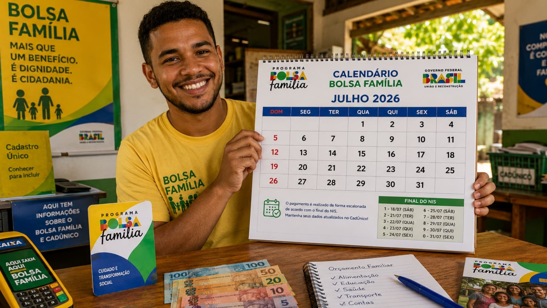 Bolsa Família de julho tem mínimo de R$ 600 e adicionais por perfil