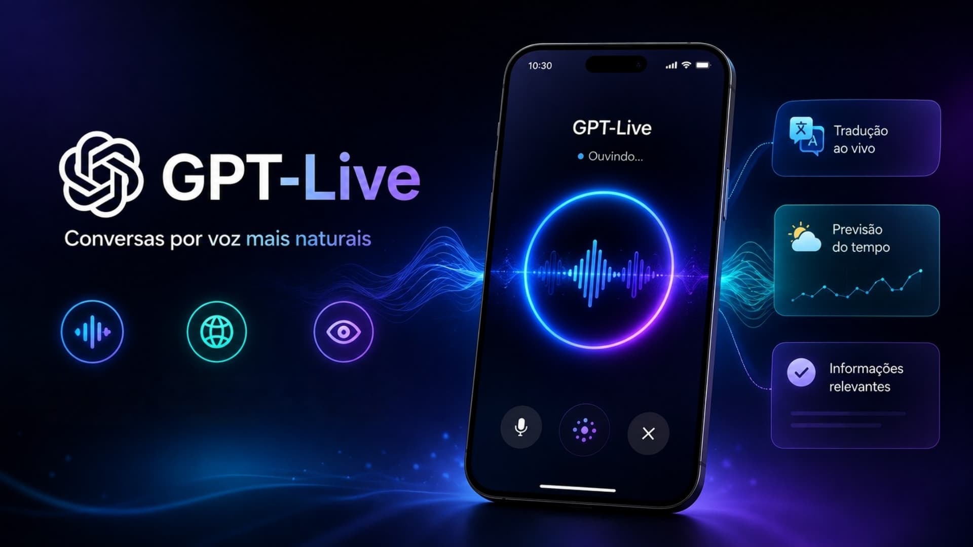 ChatGPT recebe atualização com GPT-Live e funcionalidades inéditas de voz