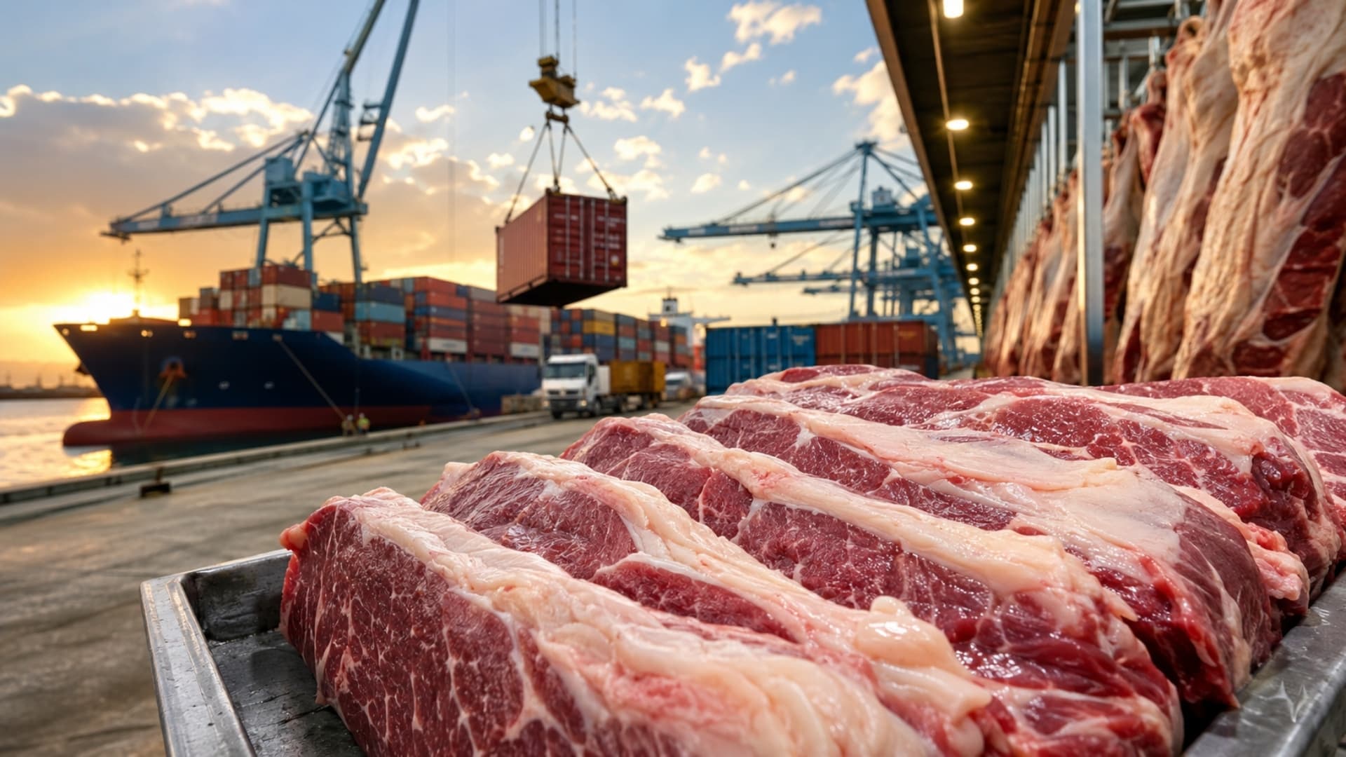 Exportações de carne bovina somam US$ 9,85 bilhões no semestre