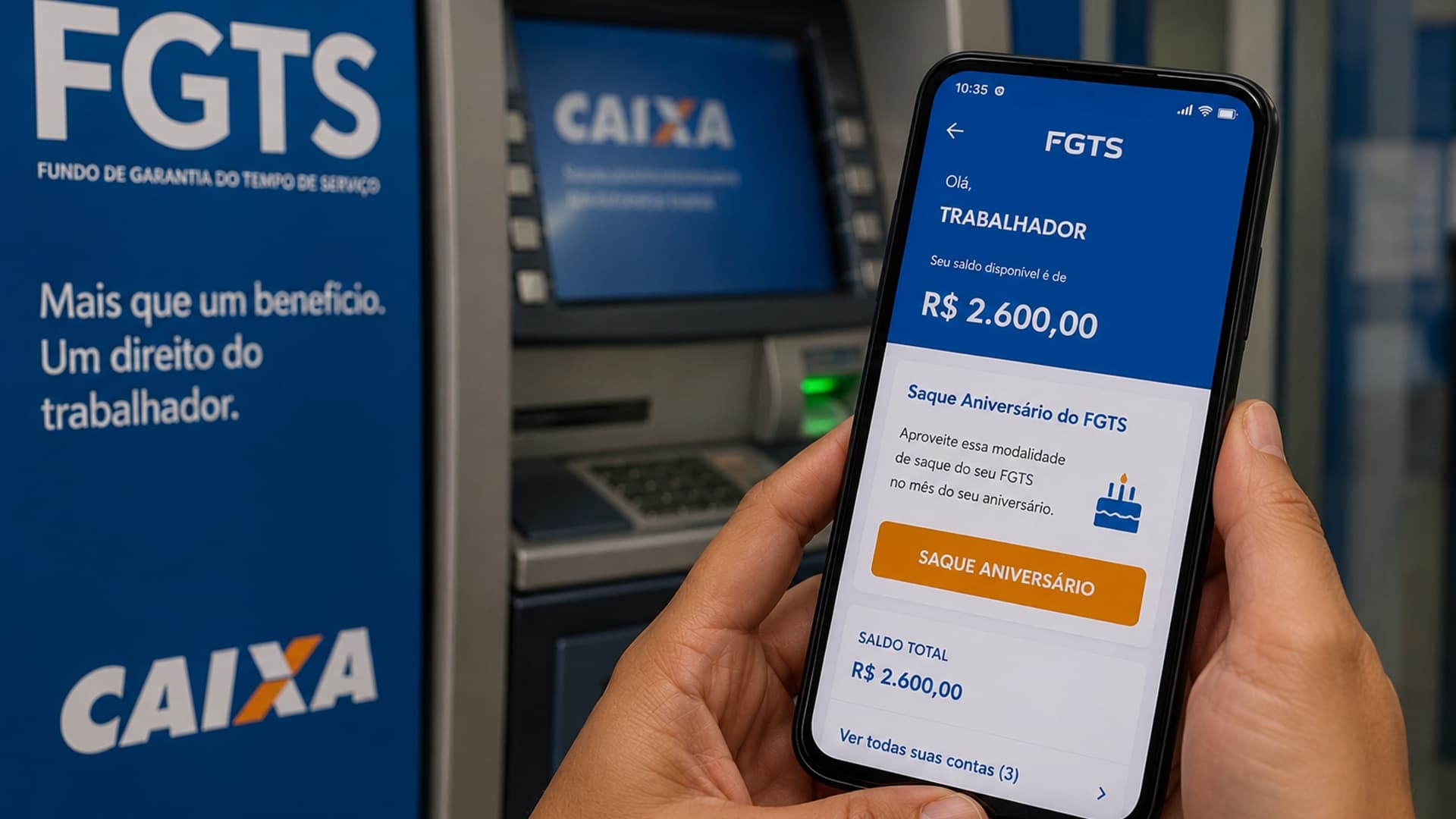 Nascidos em julho já podem sacar o FGTS pelo saque-aniversário; veja até quando