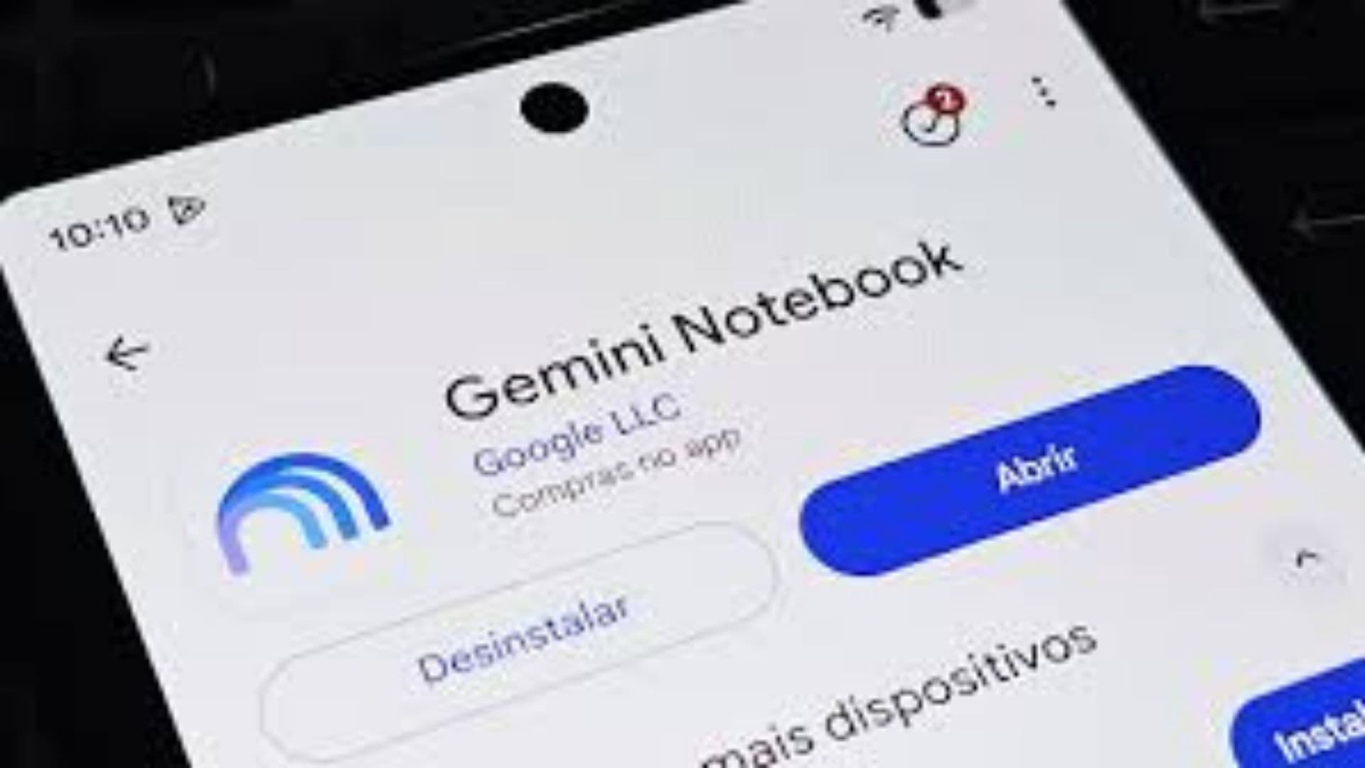 Gemini Notebook é o novo nome do NotebookLM anunciado pelo Google