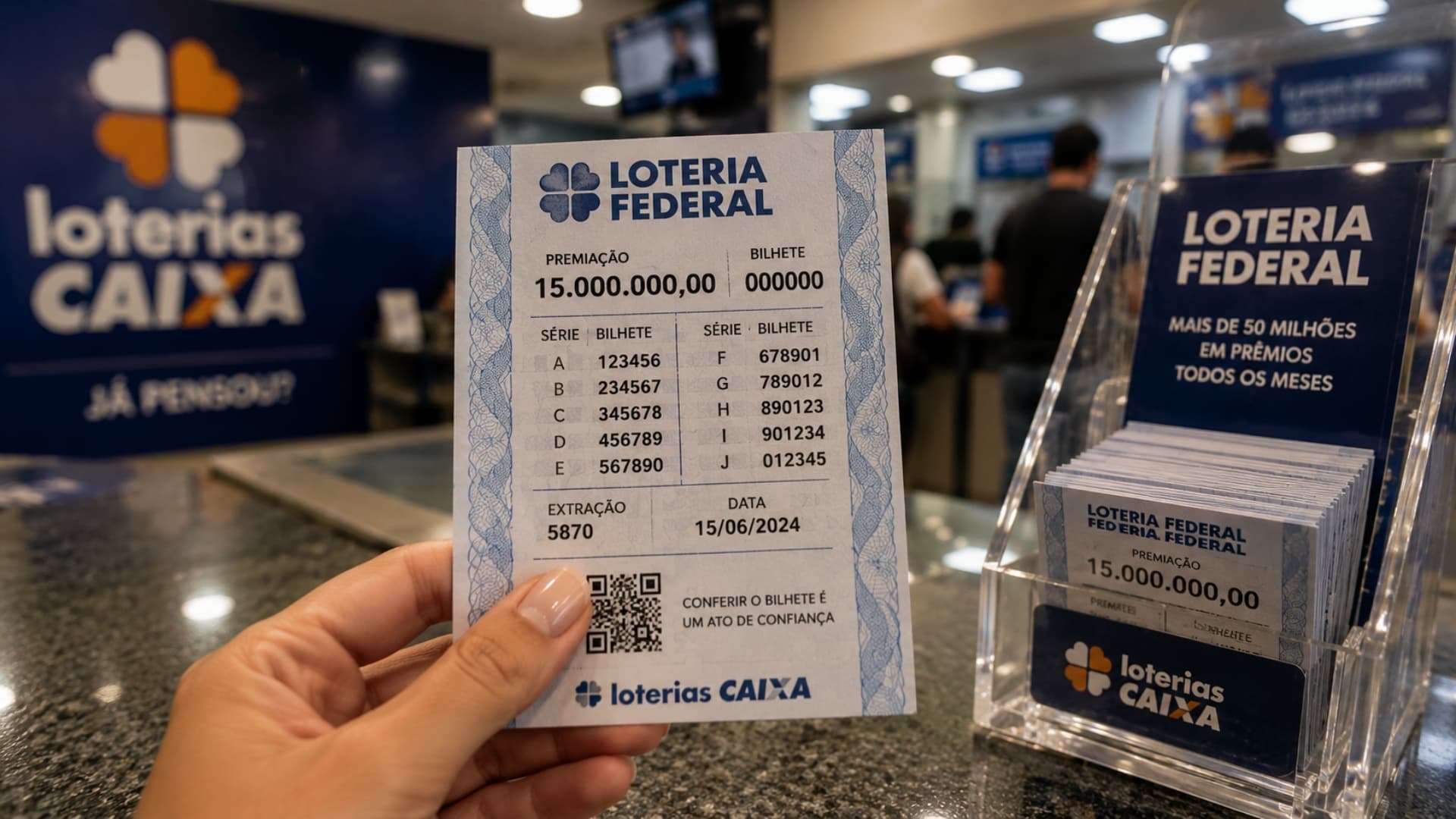 Federal 6085: confira o resultado completo e os cinco bilhetes premiados de hoje 22/07/26