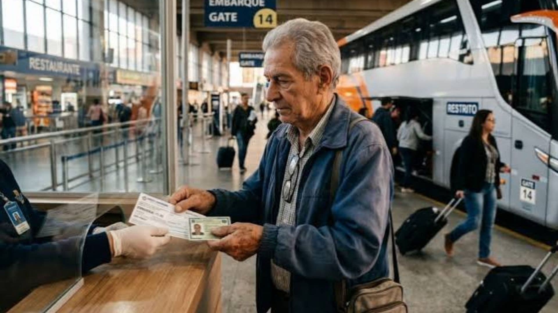Idosos com renda de até R$ 3.242 podem solicitar passagens gratuitas