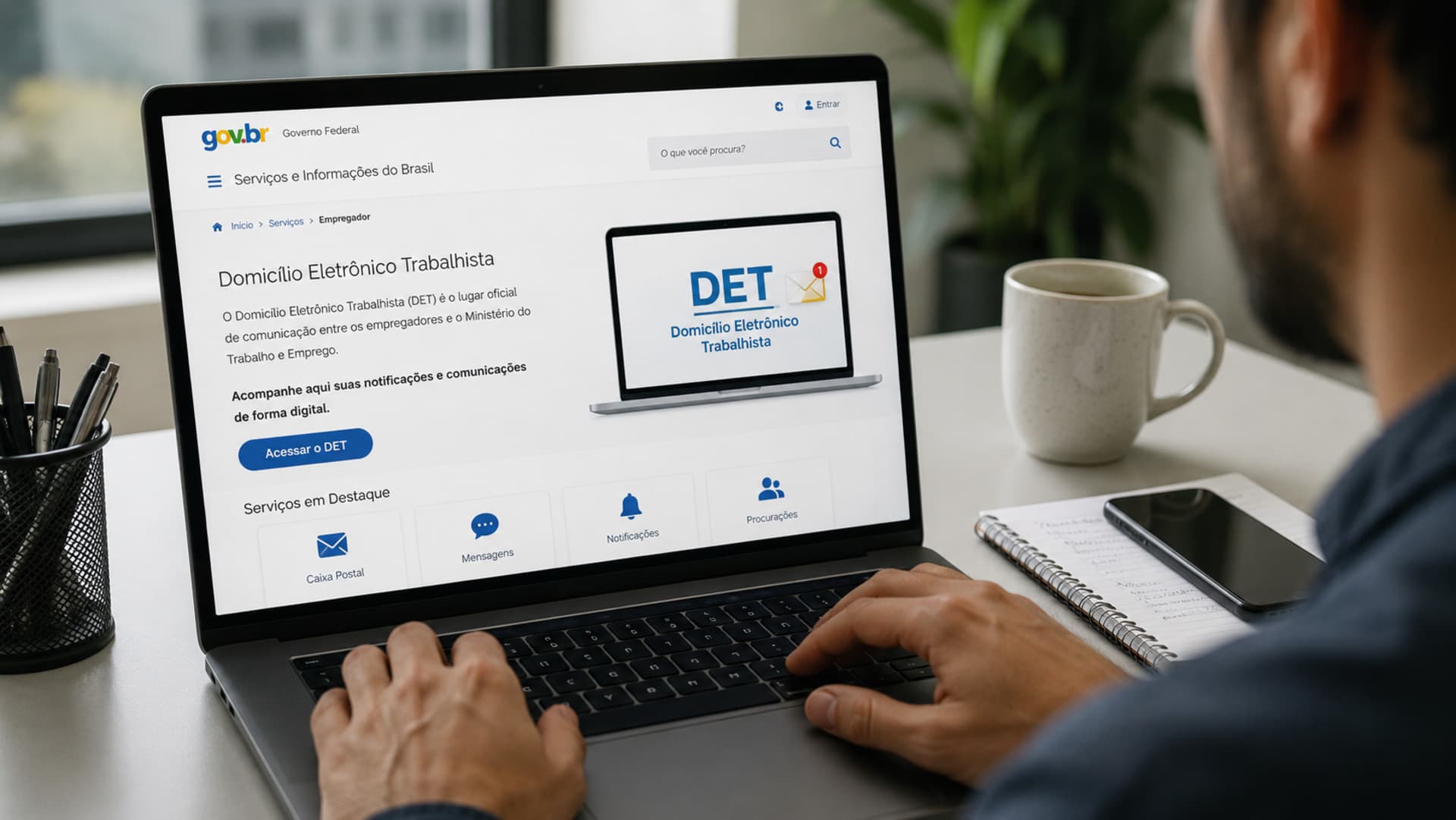 Domicílio Eletrônico Trabalhista ganha importância com avanço da fiscalização do FGTS Digital