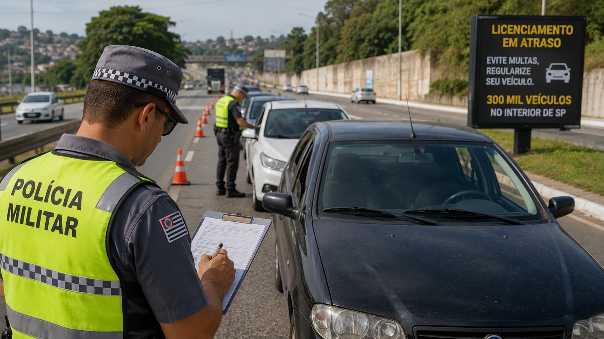 Interior de São Paulo registra 300 mil veículos com licenciamento em atraso