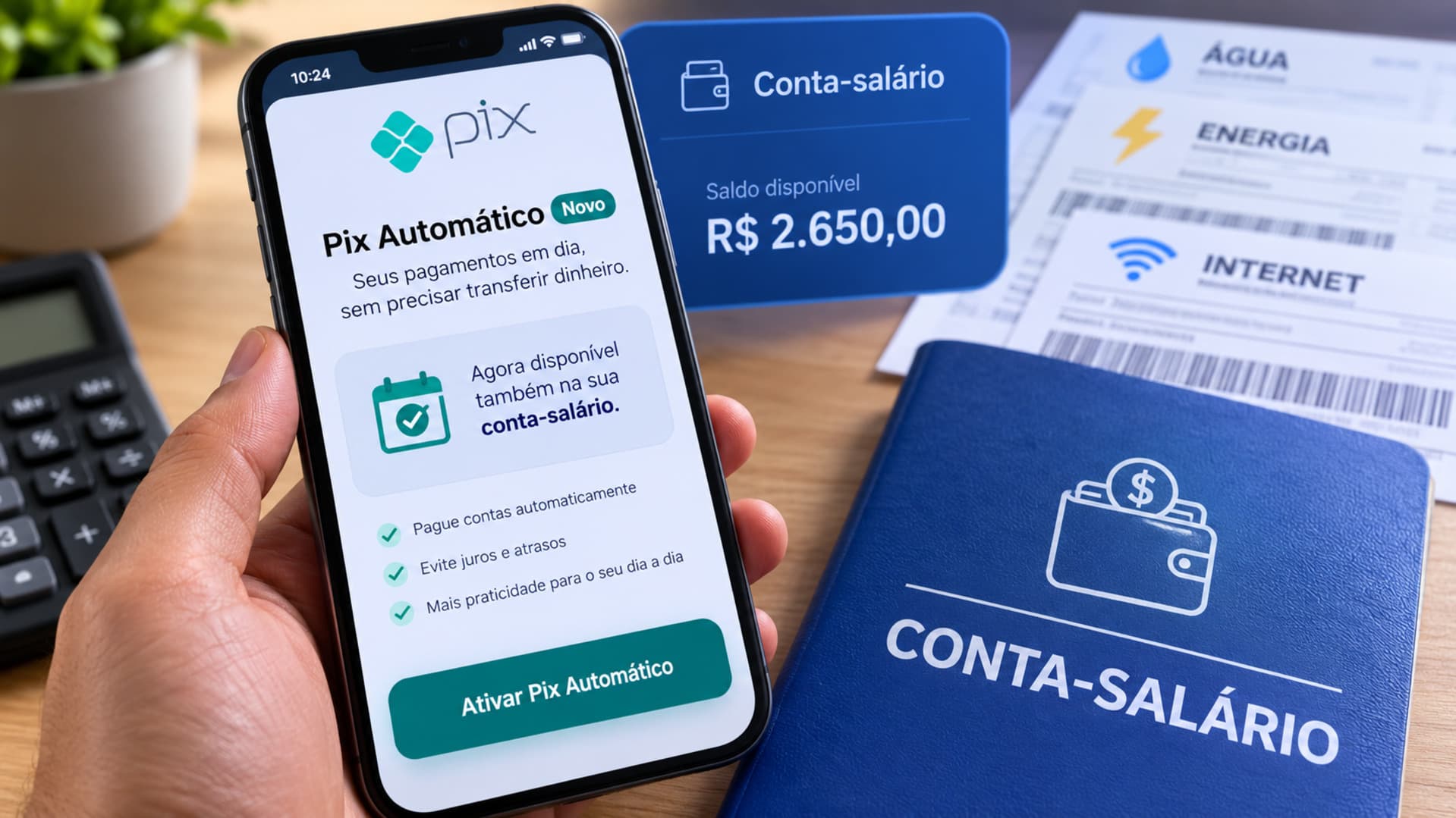 Conta-salário poderá usar Pix Automático para pagar contas recorrentes