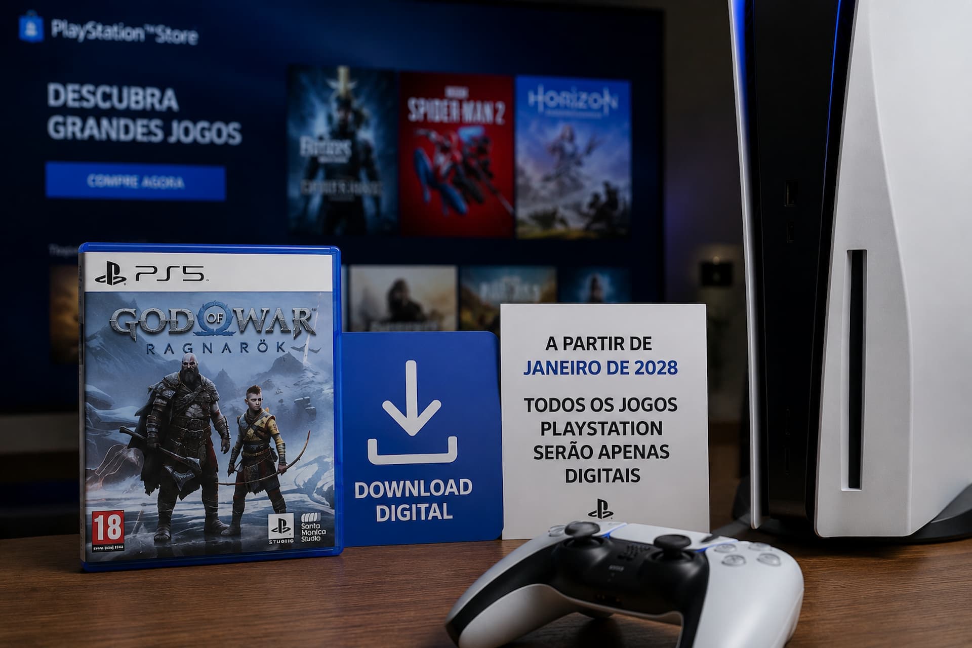 PlayStation passa a priorizar jogos digitais após decisão da Sony
