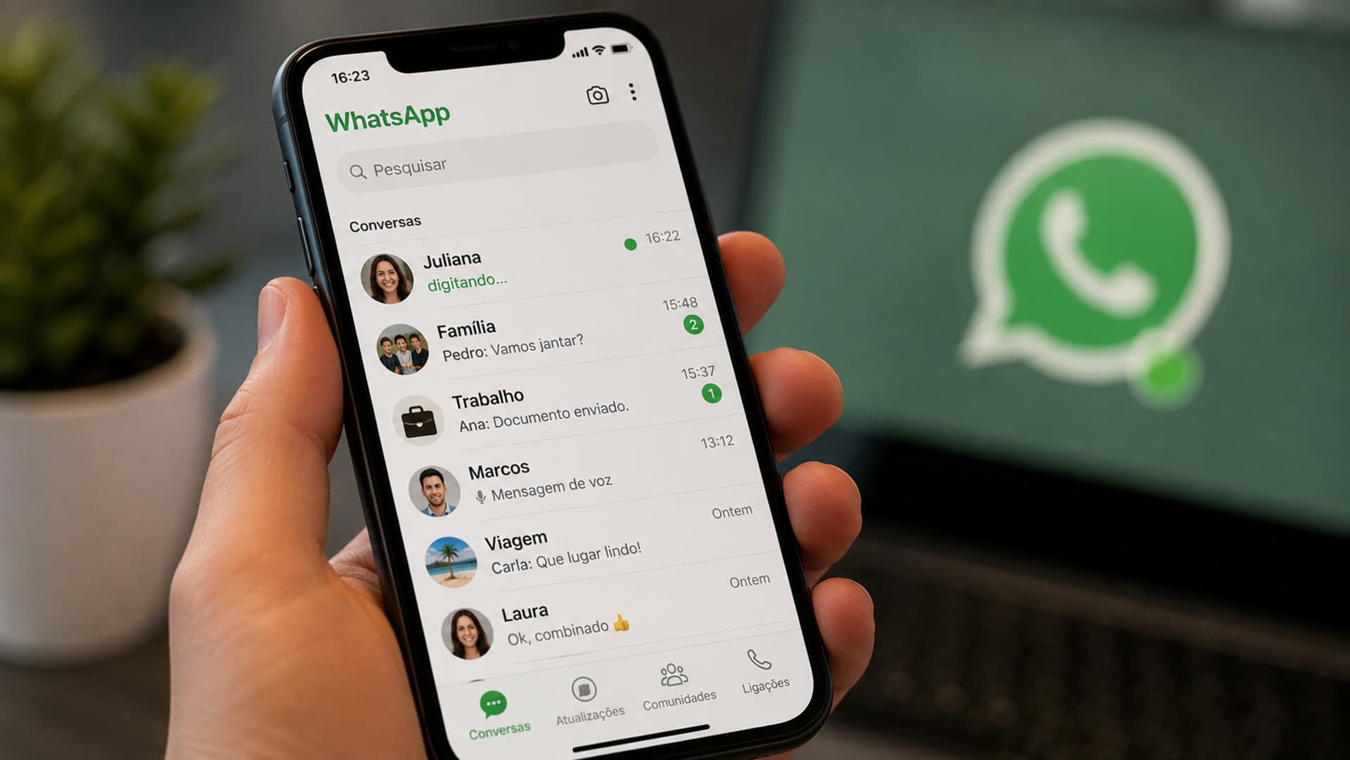 WhatsApp amplia testes com indicador online e transparência em canais