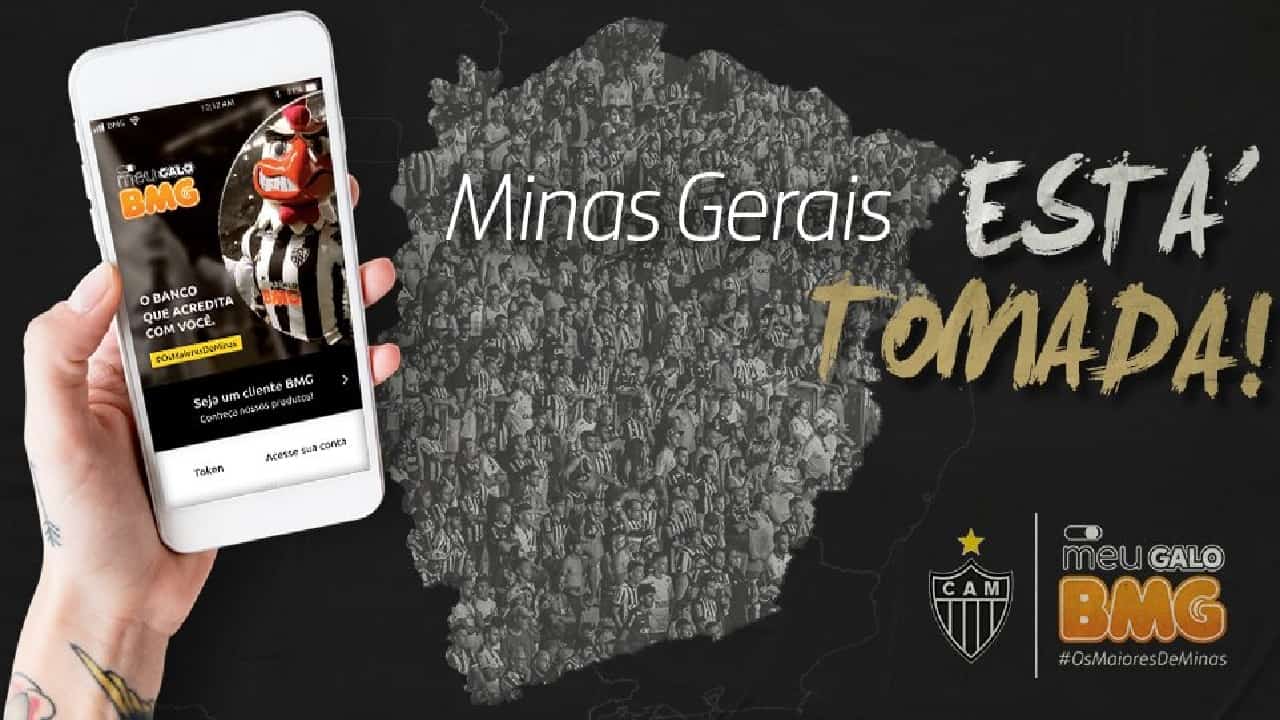 BMG lança cartão e conta digital gratuita para torcedores do Atlético-MG