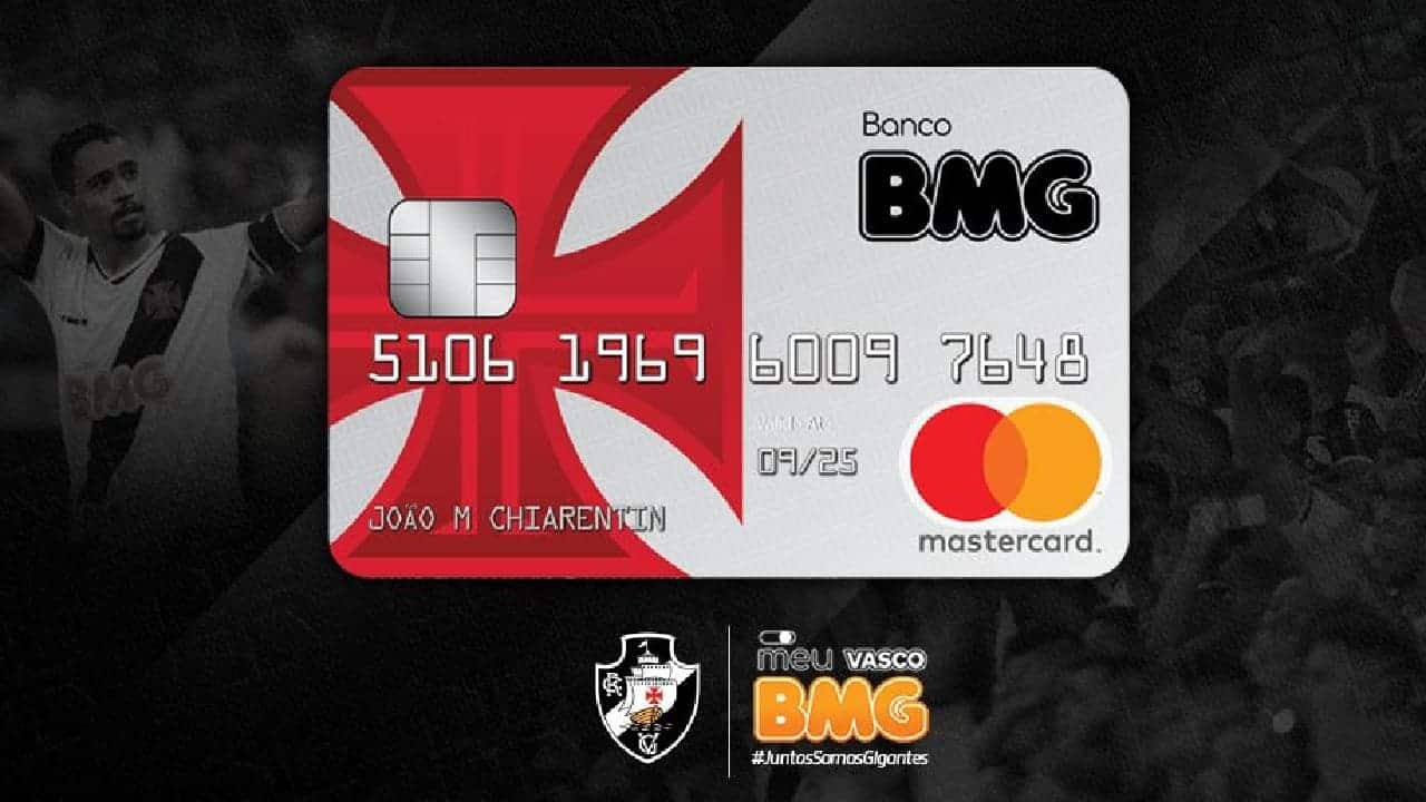 BMG lança cartão e conta digital gratuita para torcedores do Vasco