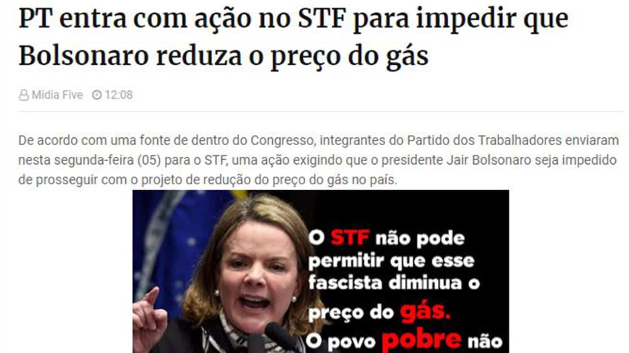 reduzir o preço do gás