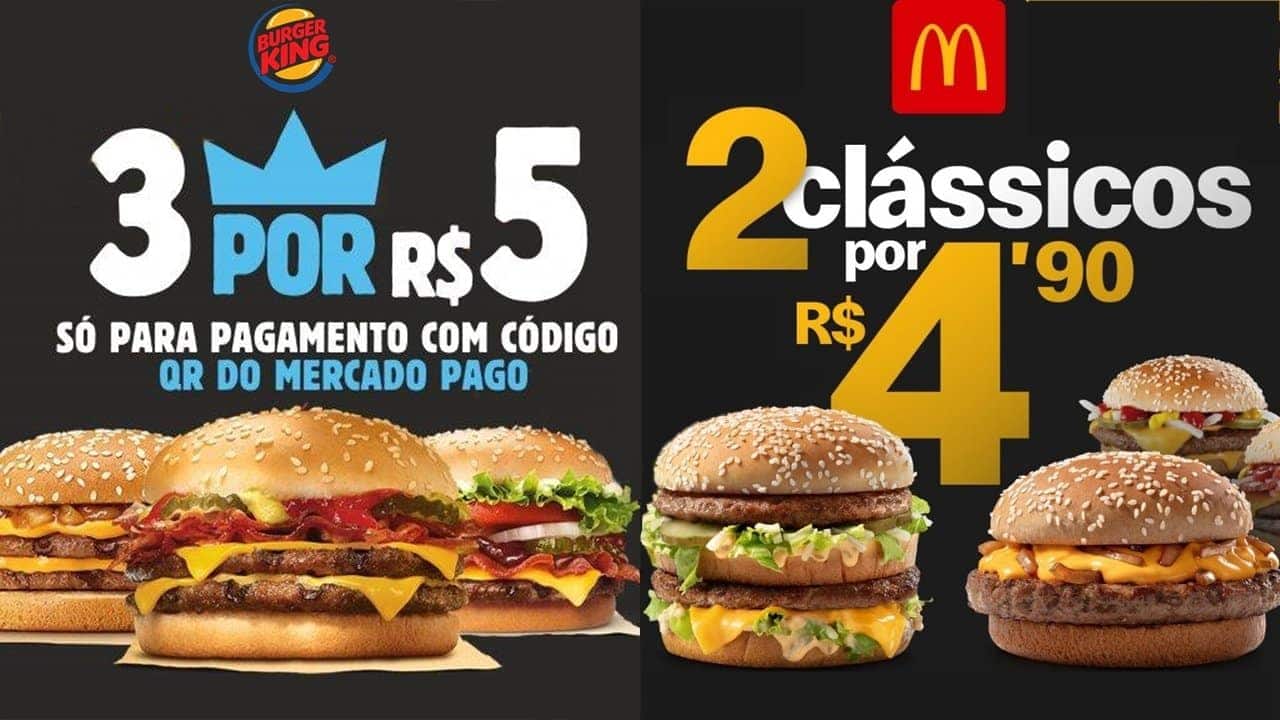 Black Friday McDonalds 2 por 4,90 Burger King 3 por 5