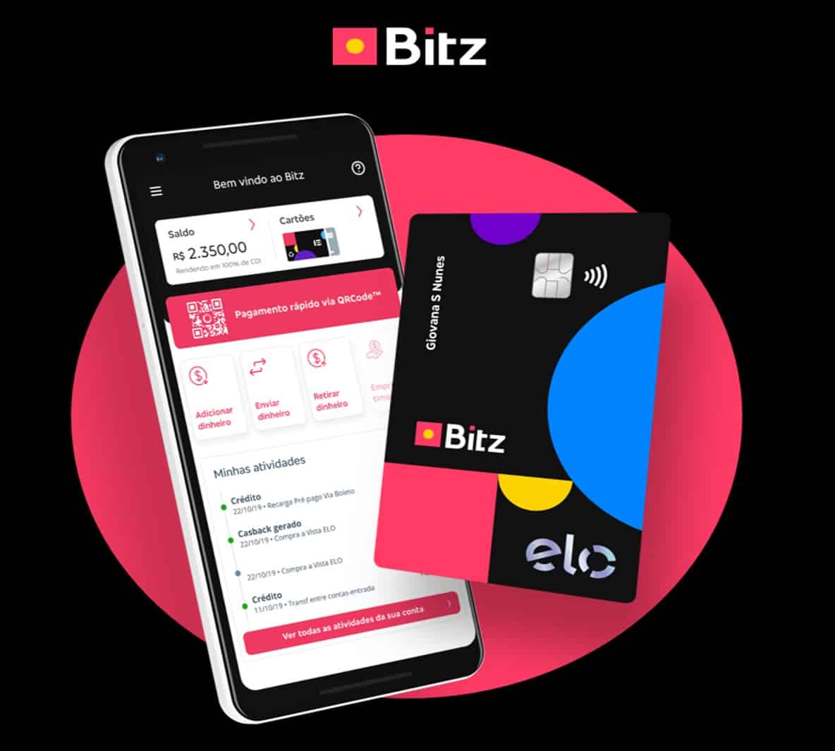 Bitz vai dar até R$ 40 de cashback em agosto aos seus clientes