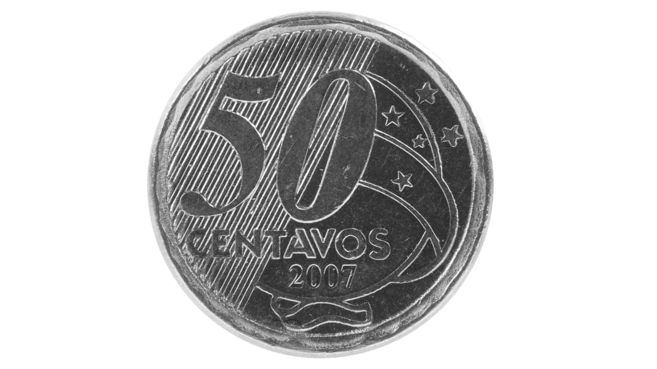 Moedas de R$ 50 centavos podem valer até R$ 1800