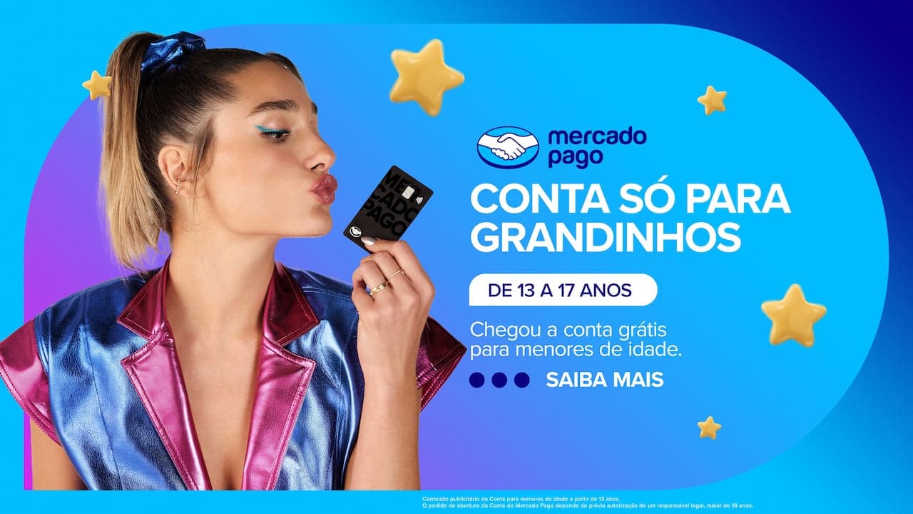 Conta Menor Idade do Mercado Pago é liberada para todos os clientes