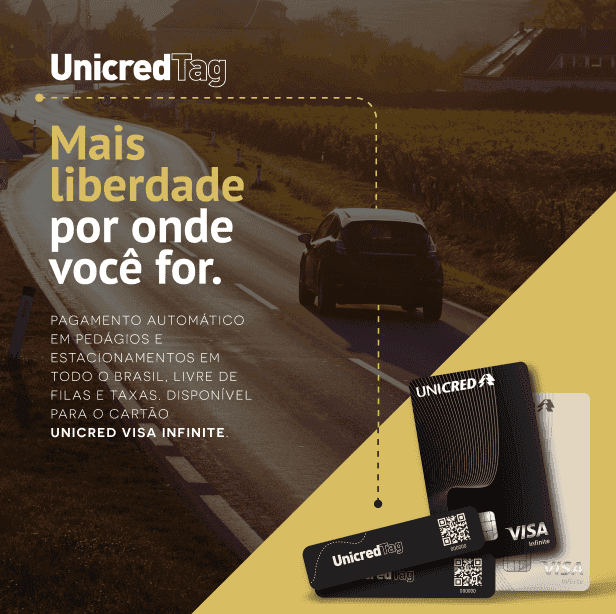 Unicred lança TAG para estacionamentos e pedágios