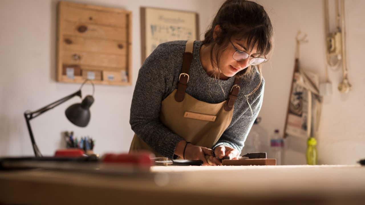 profissional empreendedora trabalhando