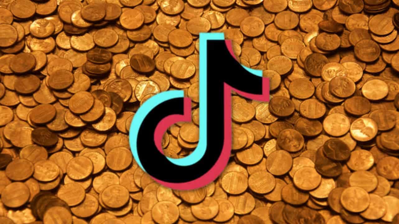 logo do tik tok e dinheiro