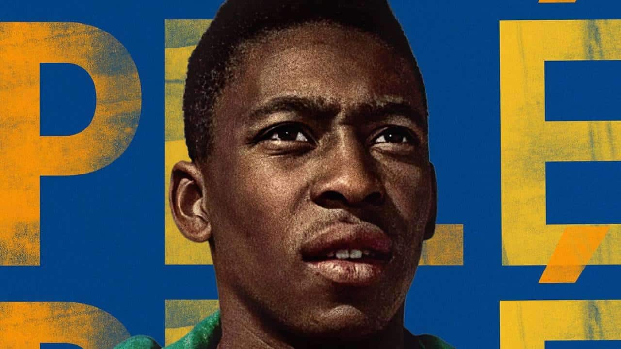 Pôster promocional de documentário de Pelé na Netflix