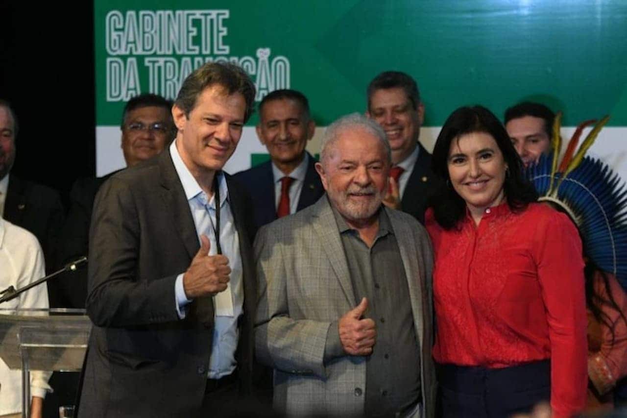 Haddad, Lula e Simone Tebet