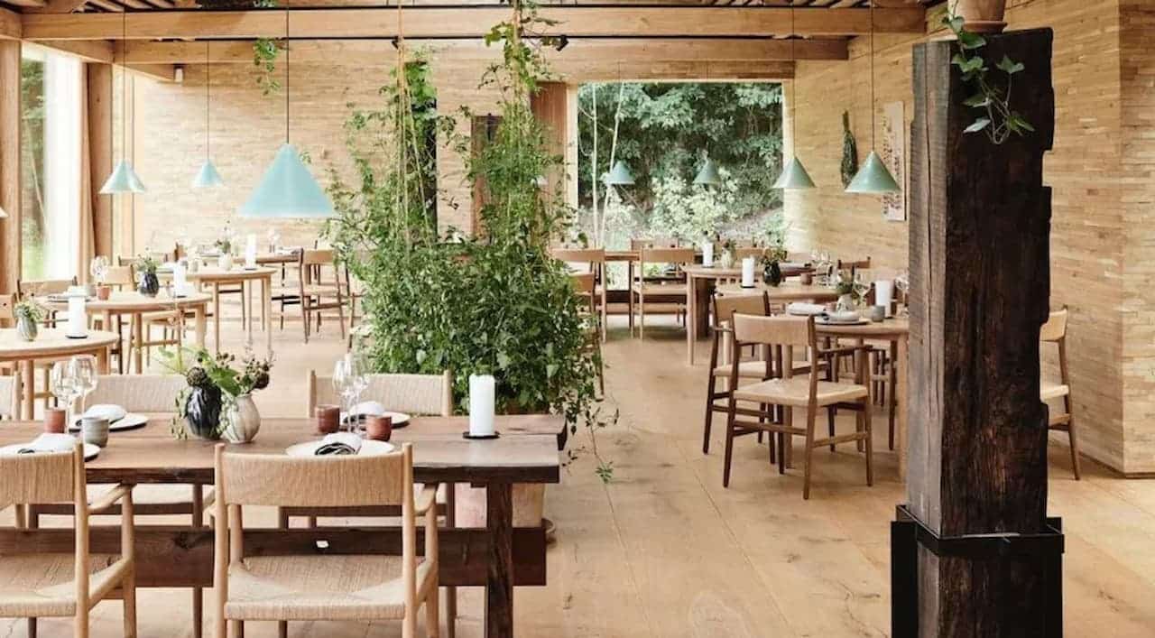 Espaço de dentro do restaurante Noma