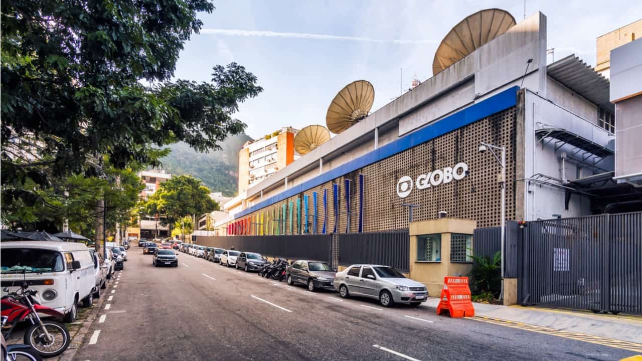 Foto da fachada da Rede Globo