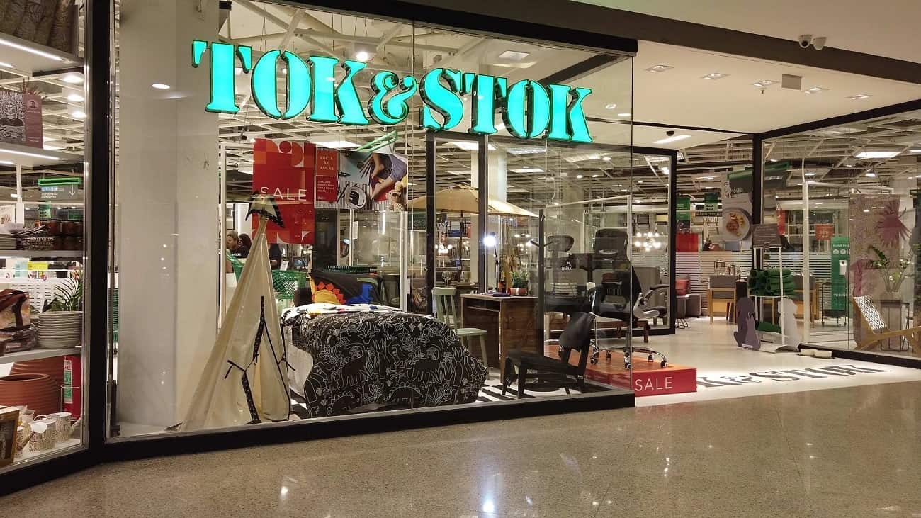 Fachada de uma das lojas da Tok&Stok