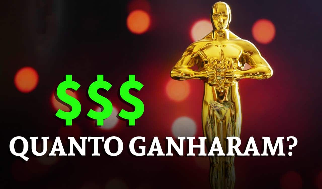 Estatueta do Oscar e cifrões