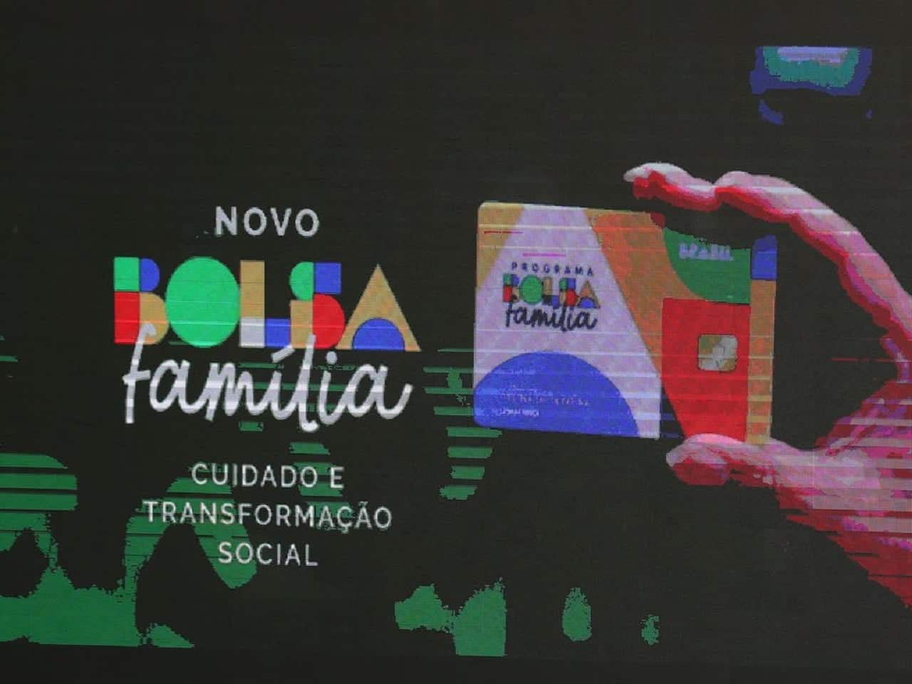 Imagem da tela com novo cartão do Bolsa Família