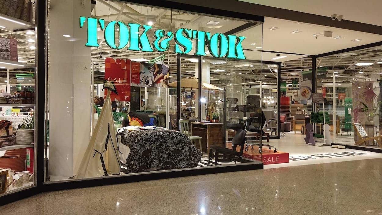 Fachada de uma loja da Tok&Stok